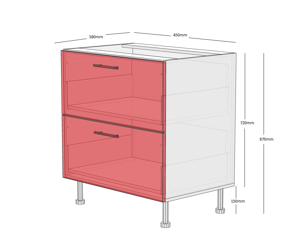 450 2 Drawer Cabinet