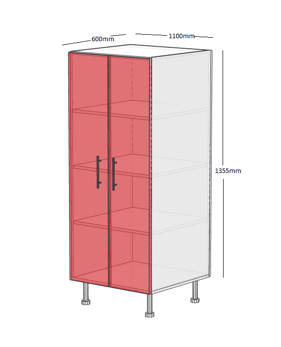 2/3 Pantry 1100 Cabinet