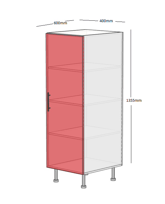 2/3 Pantry 400 Cabinet